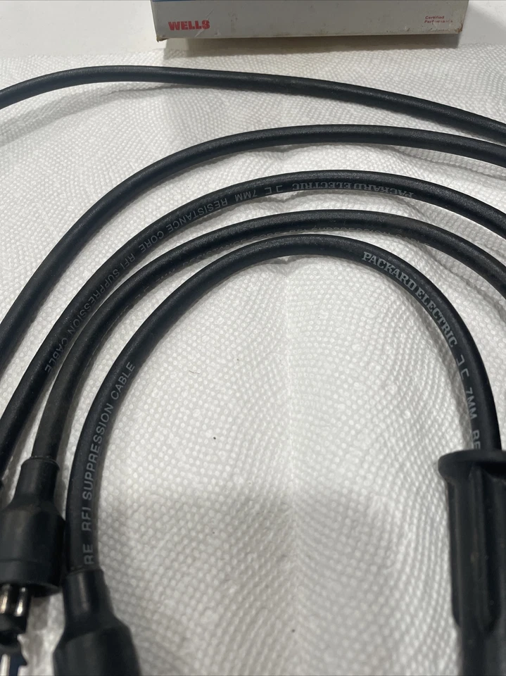 Juego de cables de bujía eléctrica Packard 7 mm 1980-83 Dodge Omni Plymouth Horizon NOS Foto 4 de 4