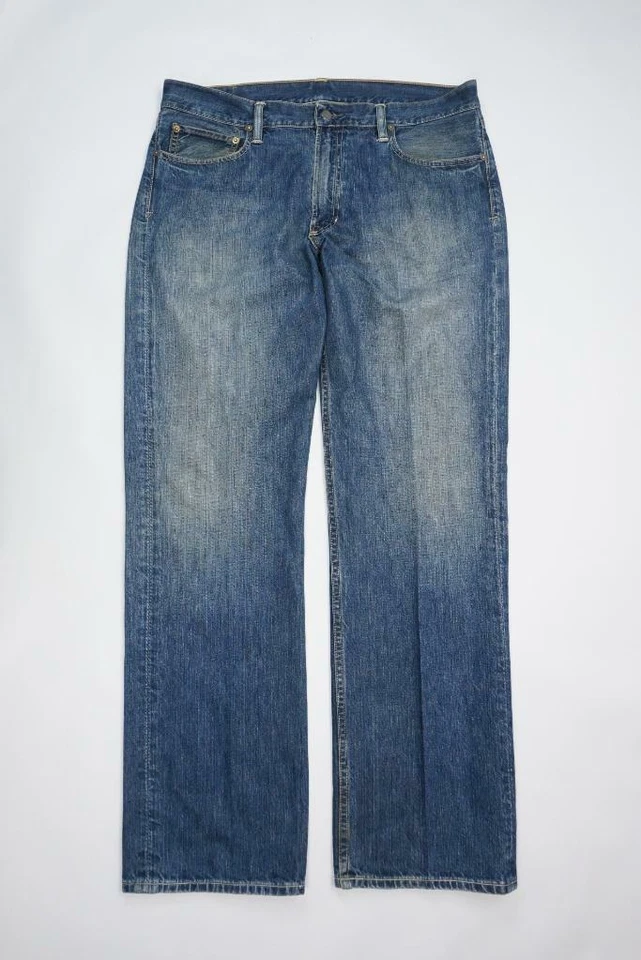 RALPH LAUREN POLO Classic 867 Jeans Medium Wash Denim Mens 36x32(Actual 38x34) - Image 2 of 4