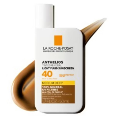 La Roche Posay Anthelios 40 Tinted Mineral Light-Fluid Sunscreen Med. Deep