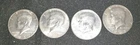 1968 1967 Kennedy Half Dollars Curculated Cond 40% Silver Bullion 4 Coin Lot