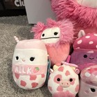 Lot of 9 Squishmallows Pink Plush Stuffed Animals Pink Mixed Lot (Cow, Mushroom) — photo 2