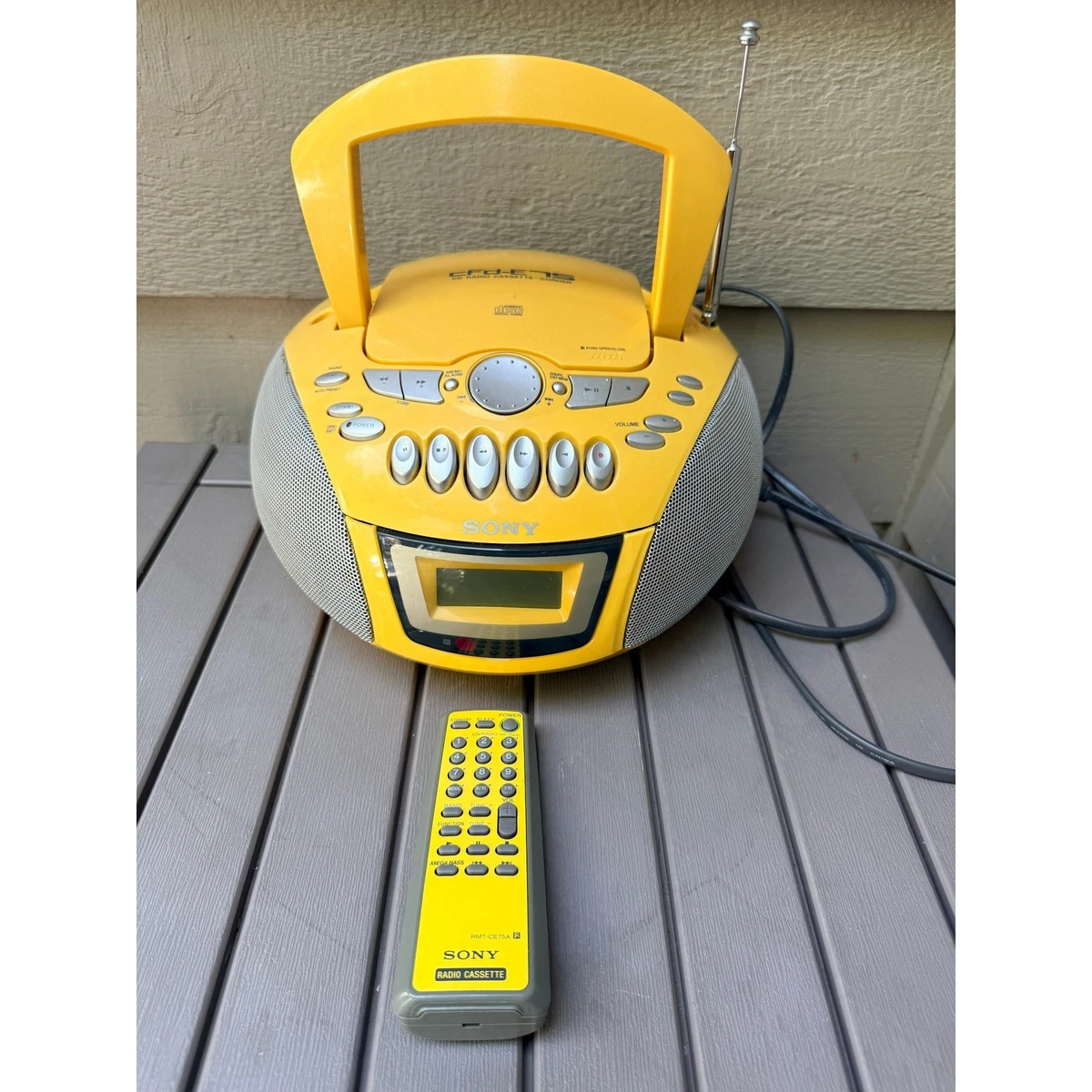 Sony Yellow Portable Stereos & Boomboxes with Headphone Jack for