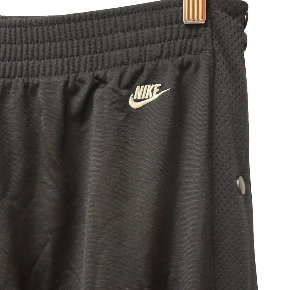 Vntg Y2K Men’s Nike Swoosh Basketball Nylon Breakaway Side Snap Sweatpants Sz S - Image 3 of 4