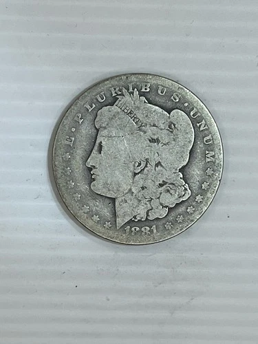 1881 CC Morgan Silver Dollar Uncertified About Good Condition