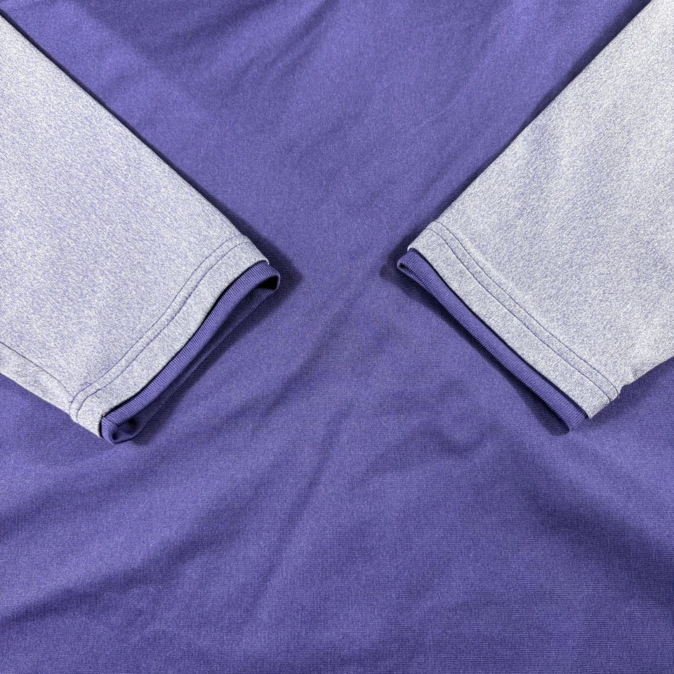 TCU Horned Frogs Pullover Mens 2XL Purple NCAA Football Nike Dri Fit Quarter Zip - Image 2 of 4