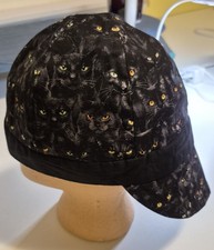 Welding / Motorcycle Cap - BLACK CATS - All sizes!