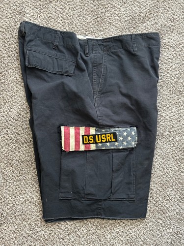 Polo Ralph Lauren Denim & Supply D.S. USRL Distressed USA Cargo Shorts Men's 34
