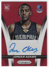 2014-15 Panini Prizm Rookie Autographs Red #22 Jordan Adams #d 110/199 RC Auto