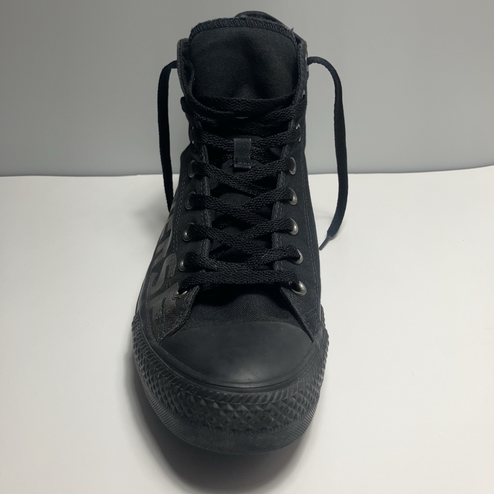 Black Converse Chuck Taylor Size 11M 13W All Star gunmetal Wordmark 2.0 Sneakers thumbnail 9