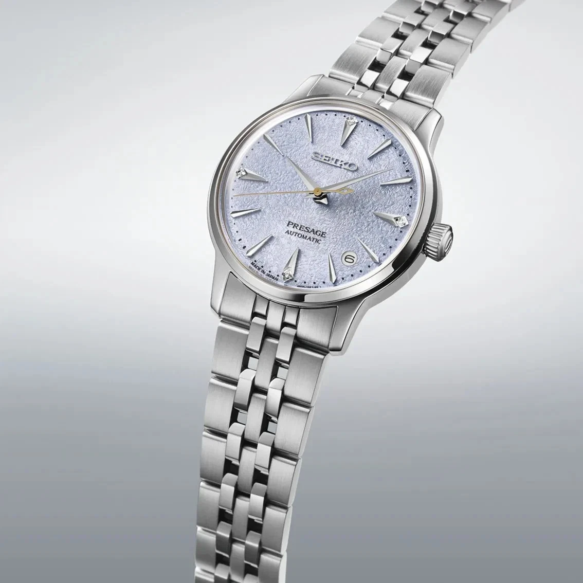 Reloj para mujer Seiko Presage SRPL61J1 automático esfera azul claro acero inoxidable