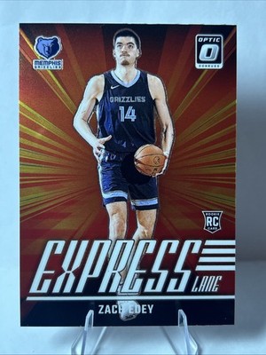 2024-25 Donruss Optic #10 Zach Edey Express Lane Holo Memphis Grizzlies