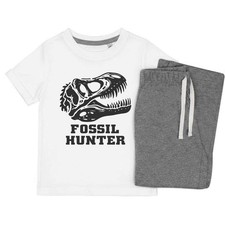 'Fossil Hunter Dinosaur Skull' Kids Nightwear / Pyjama Set (KP048581)