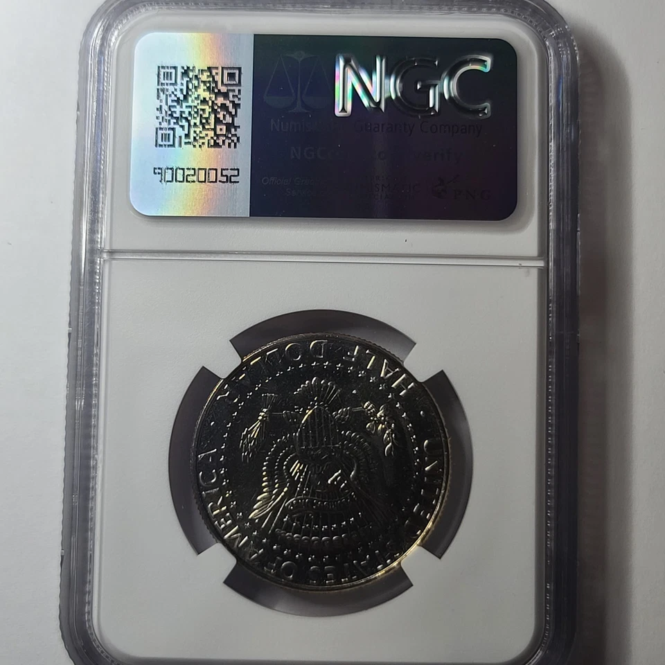 1991 P KENNEDY HALF DOLLAR NGC MS66 8163709-041 - Image 2 of 4