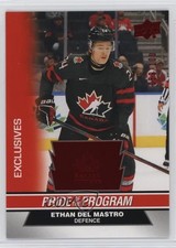 2023 Team Canada Juniors Pride of the Program Exclusives Ethan Del Mastro 5b7