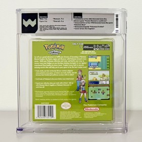Pok&eacute;mon LeafGreen Game Boy Advance GBA Complete CIB - WATA Graded 9.4 Pop 3 RARE