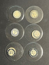 LOT OF 6 GLASS POCKET WATCH CRYSTALS SIZE 16 REPLACEMENT PARTS