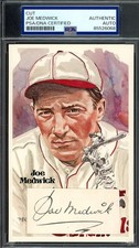 Joe Medwick PSA DNA Coa Signed Perez Steele Cut Postcard Autograph
