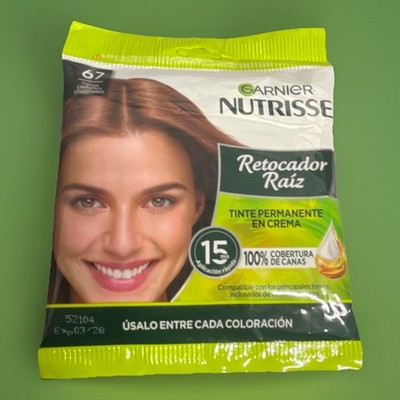 Garnier Nutrisse Root Touch-Up Permanent Hair Dye Cream 67 Chocolate Gray Cover 