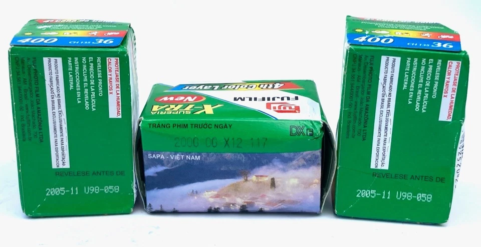 NUEVO 7 rollos Fuji Superia X-TRA Fujifilm 400 velocidades 24 y 36 EXP, caducado 11/2005 Foto 4 de 4