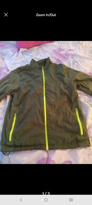 Nike Dri-fit Men s Element Shield Max Running Golf Zip Up Green Jacket M Medium