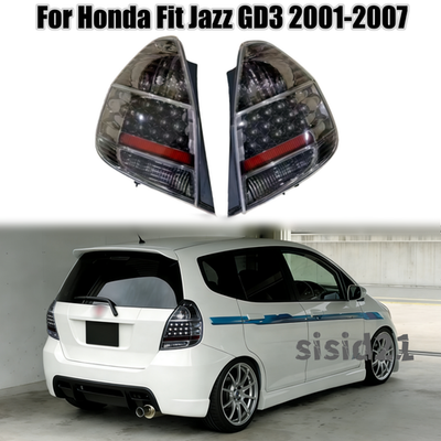 Pair L+H LED Rear Tail Lights Without Bulbs for Honda Fit Jazz GD1