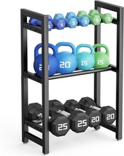 Dumbbell Rack 3-Tier 20 IN Length Adjustable Weight Rack For Home Gym Dumbbells