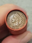 Terrific Au/Bu 1892&1896 Indian Head Penny Ends Of Lincoln Wheat Cent Roll