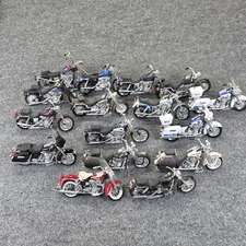 Vintage Lot 16 MAISTO 1:18 Scale Replica Harley Davidson Diecast Motorcycle Toys