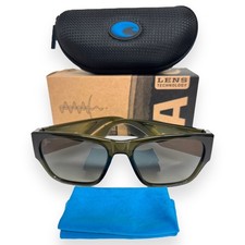 Costa Del Mar Sunglasses Suenos Translucent Green Polarized Glass Lens with Case