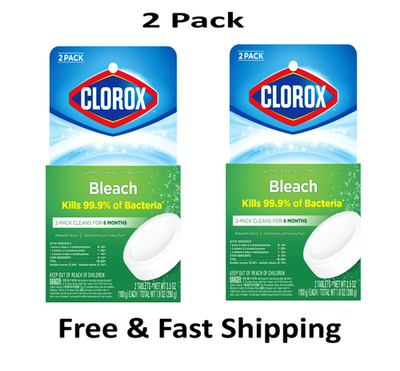 #ad Clorox Bleach Automatic Toilet Bowl Cleaner Tablets 4 tablets $14.49