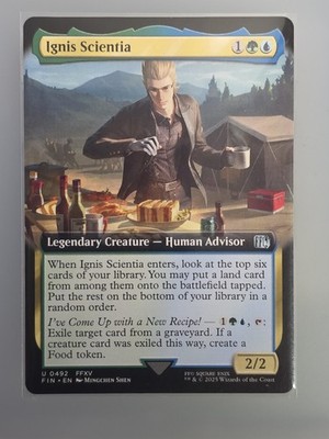 Ignis Scientia Extended Art - FINAL FANTASY Magic the Gathering MTG
