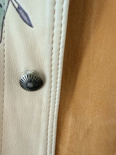 VTG 80s Ralph Lauren Country Hand Painted Leather Jacket Authentic Dry Goods USA image 22