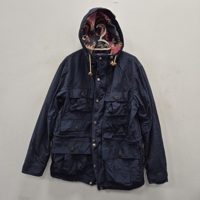 Ralph Lauren Polo Navy Field Utility Cargo Jagd Azteken gefütterte Jacke Medium
