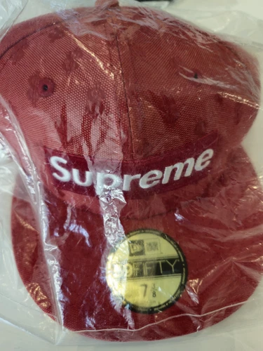 chapeau suprême 7 3/8 New Era logo Moneygram rouge