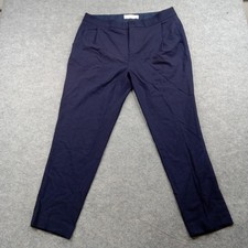 Everlane Pants Womens 8 Navy 100% Wool Tapered Ankle Dress Work Trousers