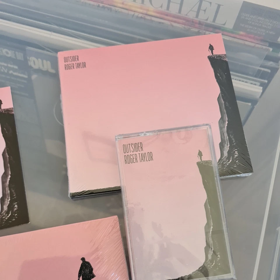 ROGER TAYLOR QUEEN SIGNED OUTSIDER BUNDLE 12" LP VINYL CD CASSETTE  AUTOGRAPHED - Image 3 of 4