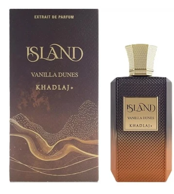 Khadlaj Island Vanilla Dunes 100ml Extrait De Parfum Spray Warm. Spicy, Sweet