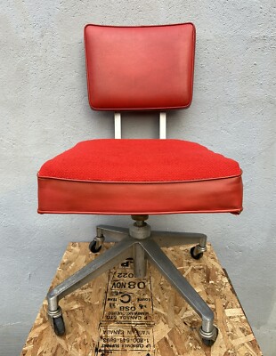 Vintage MCM Steelcase Tanker Swivel Office Task Chair Industrial