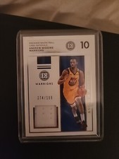2019-20 Panini Encased Andrew Wiggins Label Materials /199  Warriors