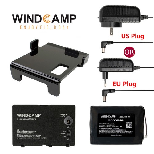 Akcesoria WINDCAMP 3000mAh Bateria / ładowarka / pokrywa / rama CH-817S FT-818 FT-817