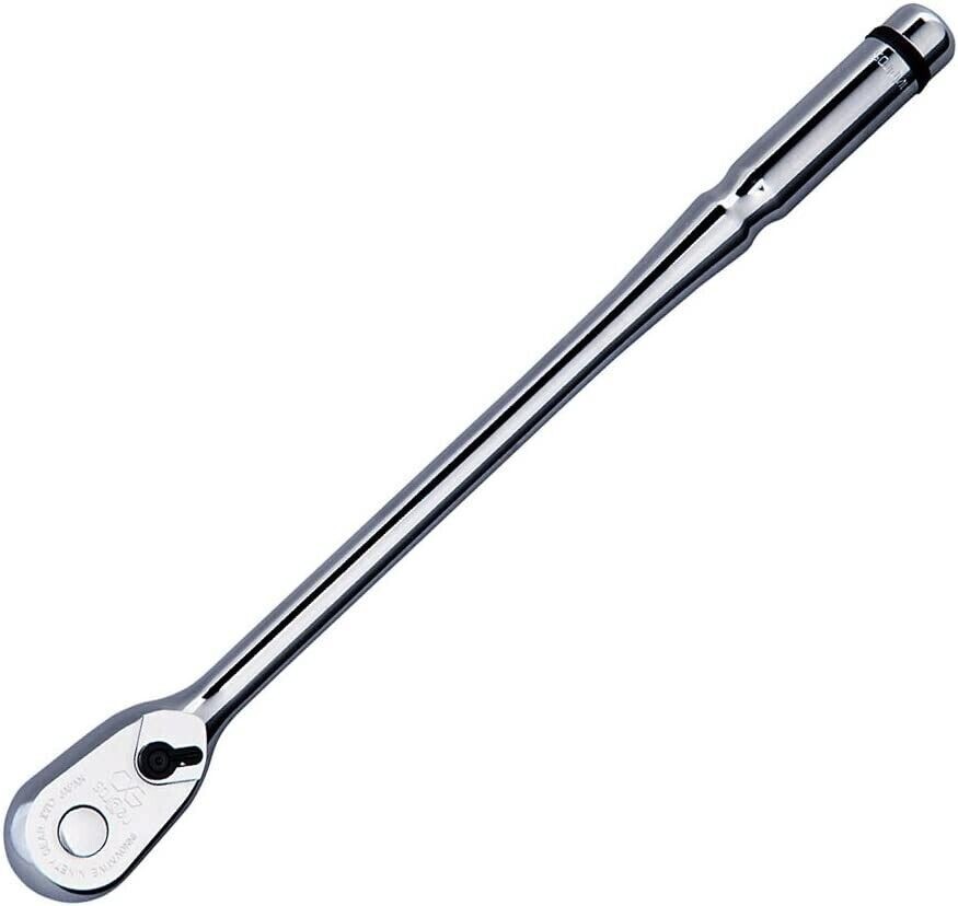 KTC Nepros NBR490L 1/2" Drive 14" Long 90-Tooth Quick Release Ratchet