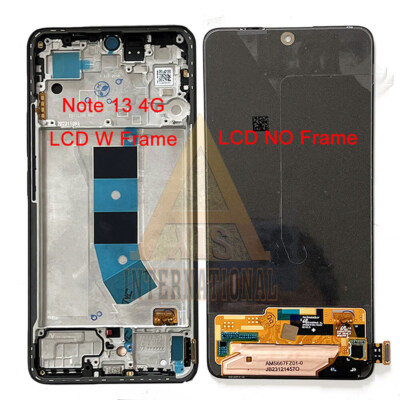 Original For Xiaomi Redmi Note 13 4G LCD Display 23129RAA4G Screen  Frame