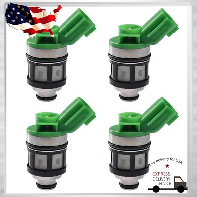 JS4D-2 4pcs Fuel Injectors Nozzle For 1996-2004 Nissan D21 NP300 Pickup 2.4L L4