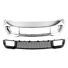 2pcs Front Lower Grille Bumper Grill Chrome For Jeep Grand Cherokee 2014-2016 2pcs Front Lower Grille Bumper Grill Chrome For Jeep Grand Cherokee 2014-2016