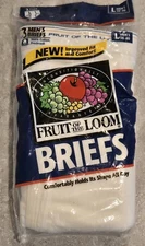 Vtg 90's NEW Fruit of the Loom Tighty Whitie Gold & Blue Spell Out Band Briefs