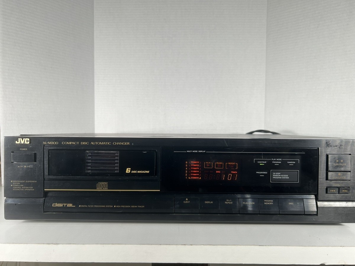 JVC XL-M300 6 CD Changer Player HiFi Stereo | Black | 1988