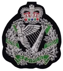 HS (RIR) Royal Irish Regiment Blazer Badge Bullion Wire Hand Made Embroidered