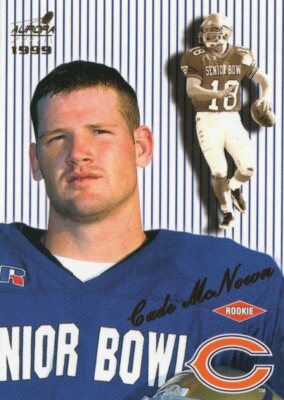 VG-EX- 1999 Pacific Aurora 30 Cade McNown  Pinstripes Chicago Bears Card