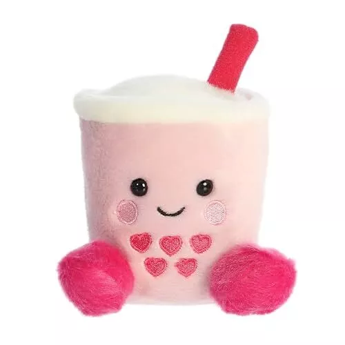 Juguete de peluche de peluche Aurora Palm Pals Tangy Heart Boba rosa 5" #77223 - Imagen 1 de 1