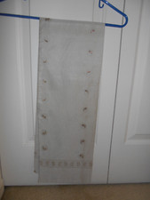 Vintage Light Gray Scarf Oblong 48" x 8.5"